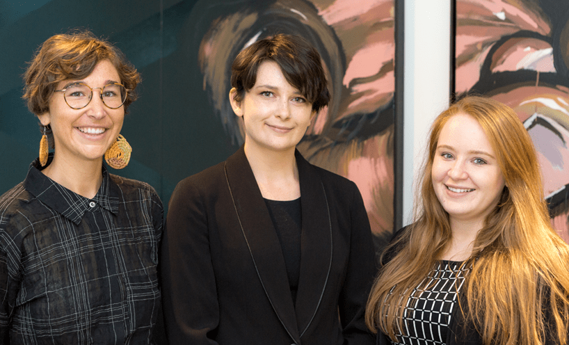 Graduates from left to right: Audrey Packer Cook, Jes’Se Rushby and Katelyn Jones