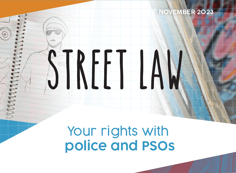 Street law wallet card ""