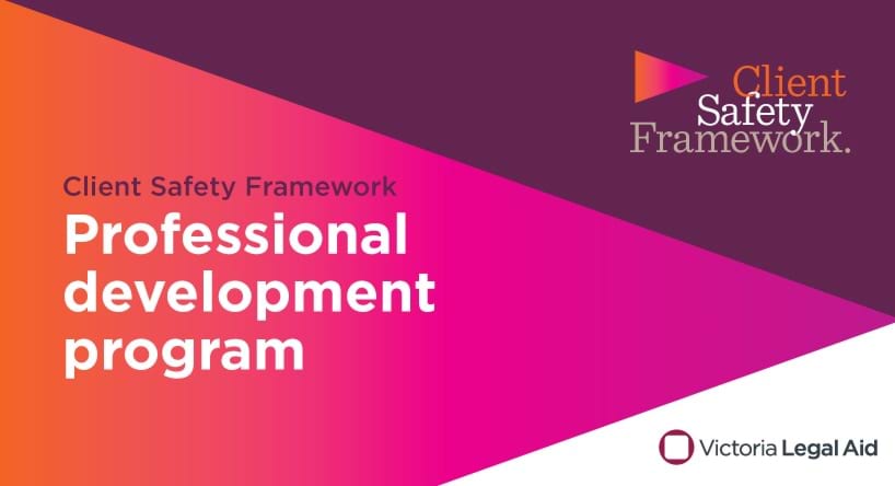 Client Safety Framework professional development program