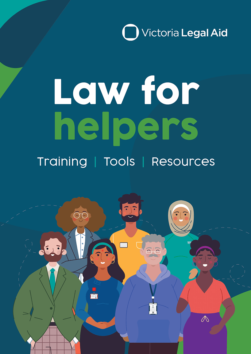 Law for helpers postcard ""